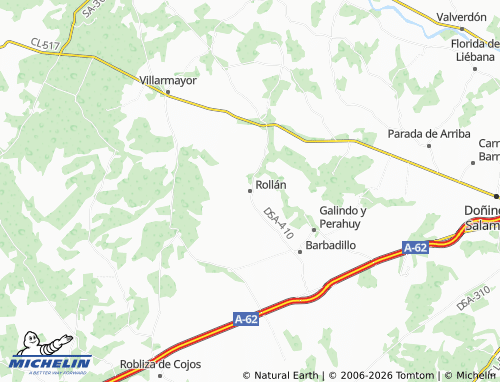 MICHELIN Rollán map - ViaMichelin