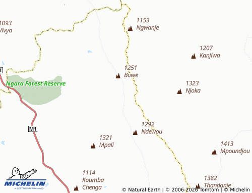 MICHELIN Kachipande map - ViaMichelin