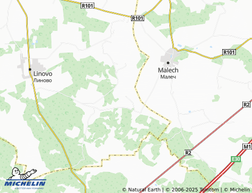MICHELIN Zanevichi map - ViaMichelin