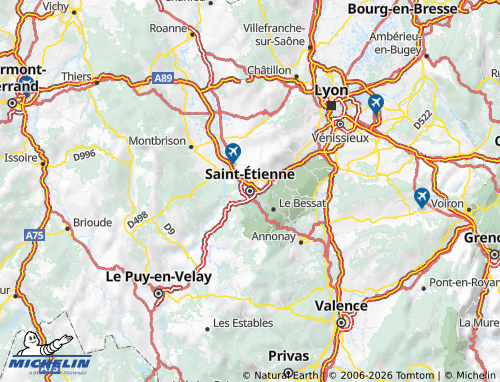 MICHELIN Loire map - ViaMichelin