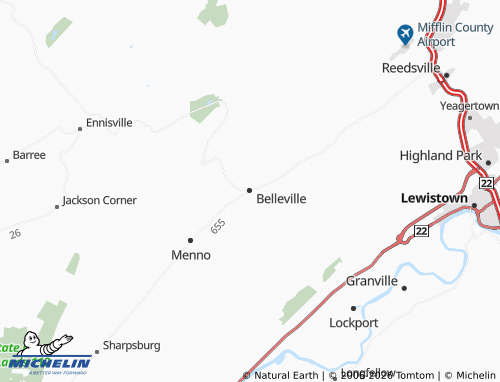 Carte MICHELIN Belleville - ViaMichelin