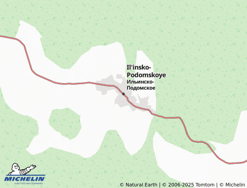 MICHELIN Il'insko-Podomskoye map - ViaMichelin