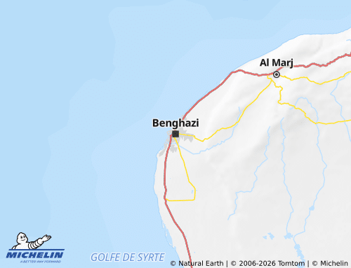 Carte MICHELIN Benghazi - ViaMichelin