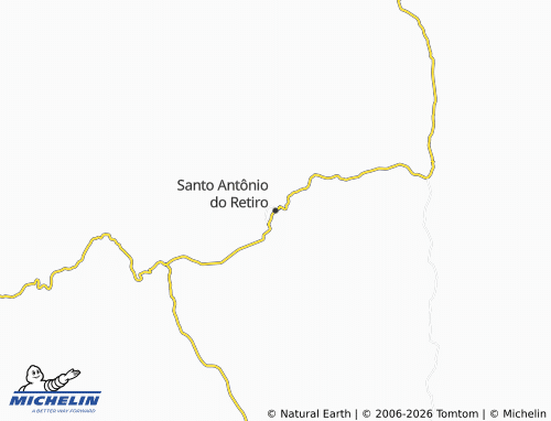 Mapa MICHELIN Santo Antônio do Retiro - ViaMichelin