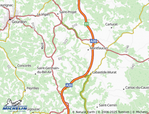 MICHELIN Vaillac map - ViaMichelin