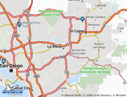 Mappa MICHELIN La Mesa - ViaMichelin