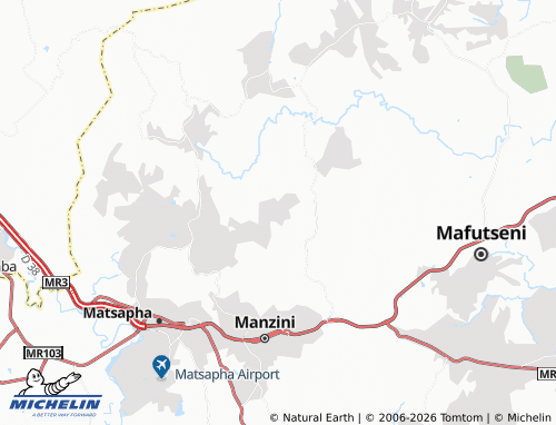 Carte MICHELIN Mkhulamini - ViaMichelin