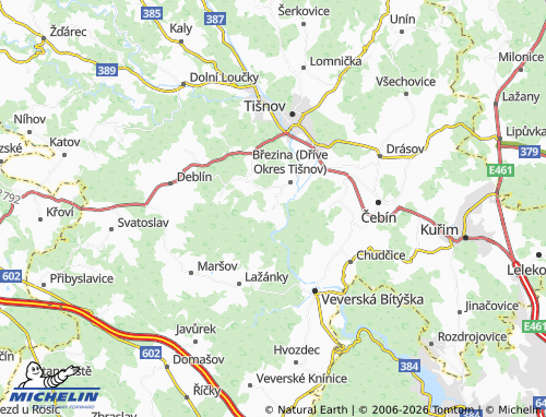 Mapa MICHELIN Heroltice - ViaMichelin