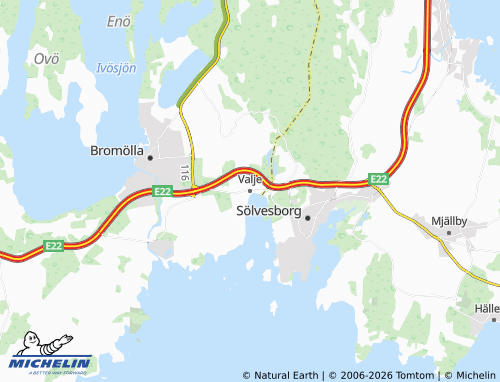 Mapa MICHELIN Valje - ViaMichelin