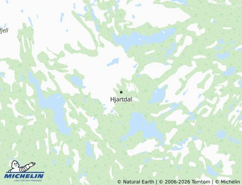 MICHELIN-Landkarte Hjartdal - ViaMichelin