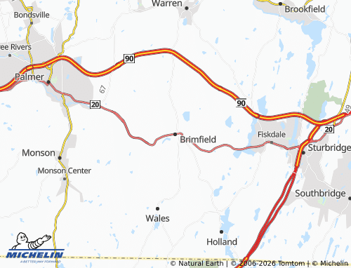 Mapa MICHELIN Brimfield - ViaMichelin