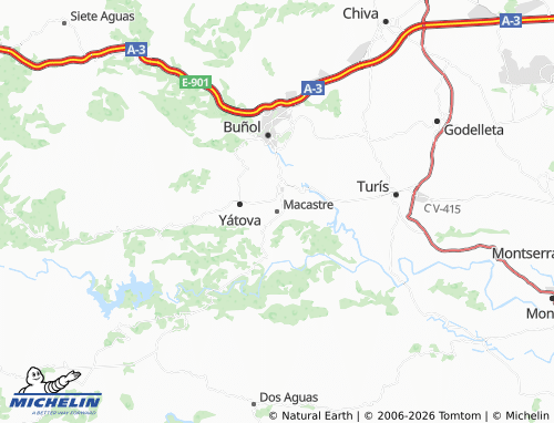 MICHELIN Macastre map - ViaMichelin