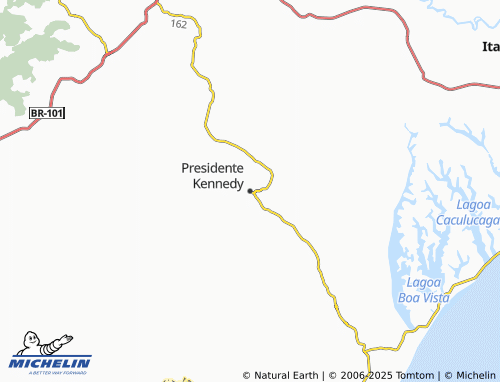MICHELIN Presidente Kennedy map - ViaMichelin