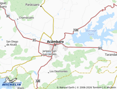Mappa MICHELIN Emilio Carranza - ViaMichelin
