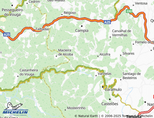 MICHELIN Covelo map - ViaMichelin