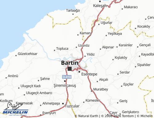 MICHELIN Orduyeri map - ViaMichelin