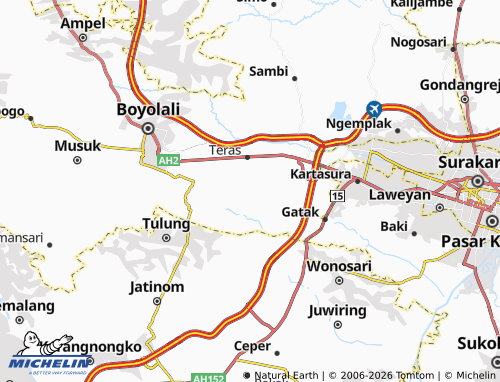 MICHELIN Salakan map - ViaMichelin