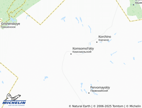 MICHELIN Komsomol'skiy map - ViaMichelin