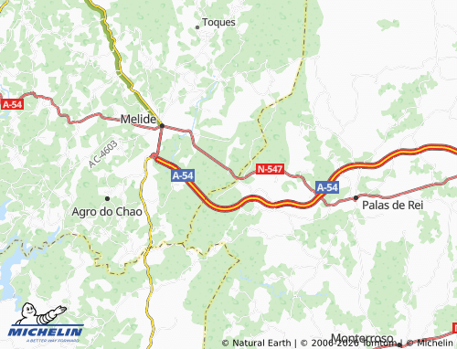 MICHELIN Leboreiro map - ViaMichelin