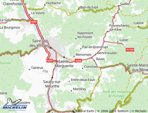 Mappa MICHELIN Remomeix - ViaMichelin
