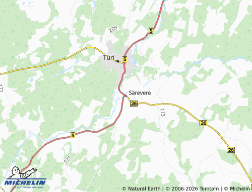 MICHELIN-Landkarte Särevere - ViaMichelin