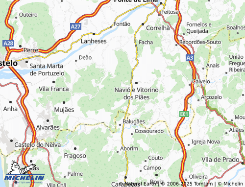 Mapa MICHELIN Carreiras - ViaMichelin