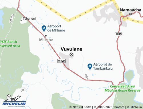 Kaart MICHELIN Vuvulane - ViaMichelin