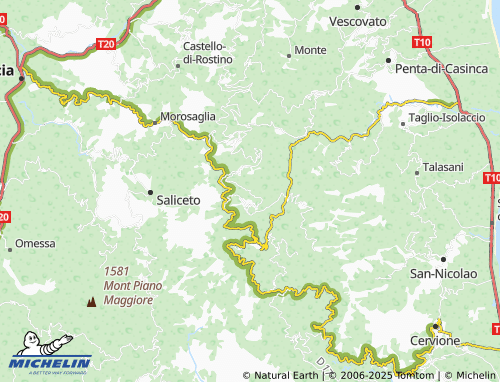 MICHELIN Polveroso map - ViaMichelin