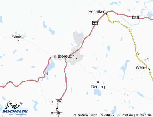 MICHELIN-Landkarte Hillsborough - ViaMichelin
