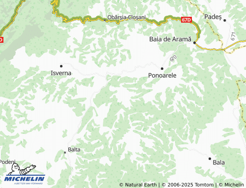 MICHELIN Busești map - ViaMichelin