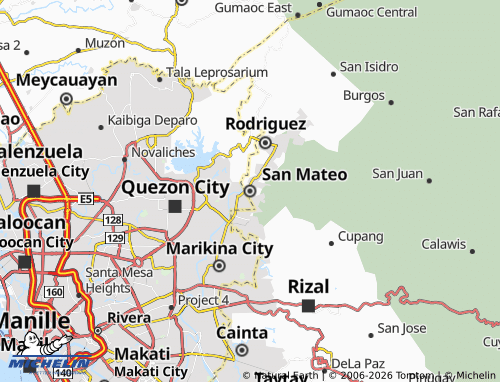 MICHELIN San Mateo map - ViaMichelin