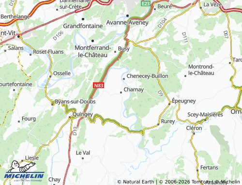 MICHELIN Charnay map - ViaMichelin