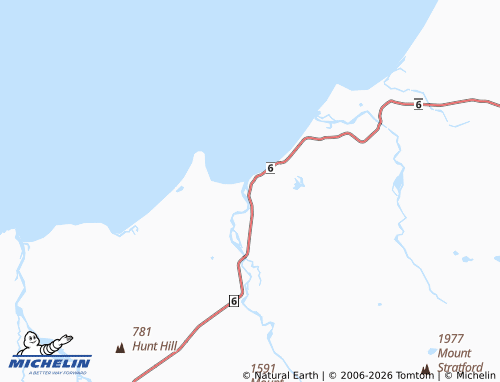 Mapa MICHELIN Bruce Bay - ViaMichelin