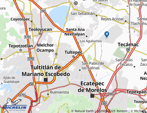 MICHELIN-Landkarte Tultepec - ViaMichelin