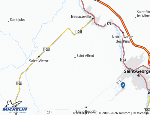 Carte MICHELIN Saint-Alfred - ViaMichelin