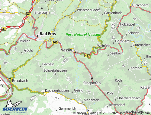 Mapa MICHELIN Bergnassau-Scheuern - ViaMichelin