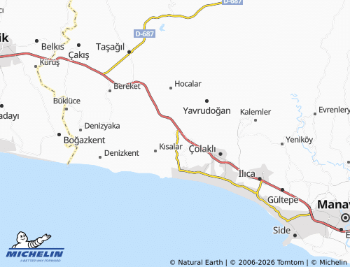 MICHELIN Gündoğdu map - ViaMichelin