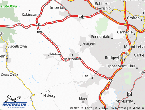 Mappa MICHELIN McDonald - ViaMichelin