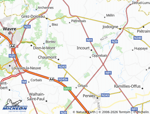 MICHELIN Sart-Risbart map - ViaMichelin