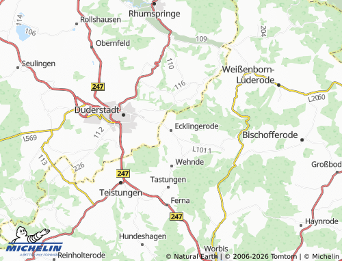 Kaart MICHELIN Ecklingerode - ViaMichelin