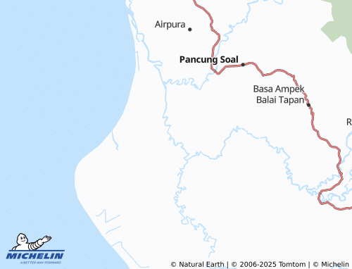 MICHELIN Inderapura Tengah map - ViaMichelin