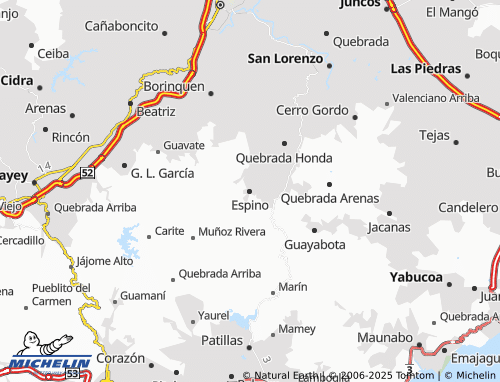 Carte MICHELIN Espino - ViaMichelin