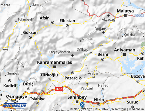 Kaart MICHELIN Çağlayancerit - ViaMichelin
