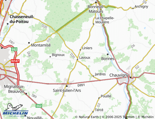 Mappa MICHELIN Lavoux - ViaMichelin