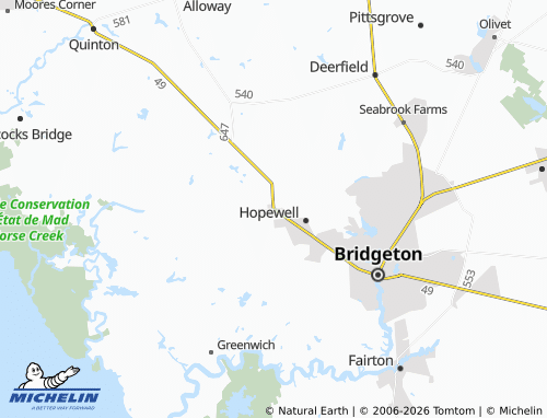 Mappa MICHELIN Shiloh - ViaMichelin