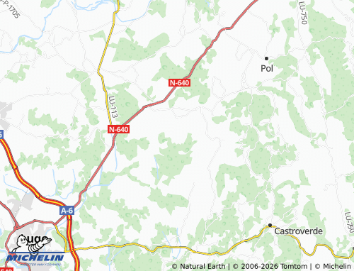 MICHELIN O Outeiro map - ViaMichelin