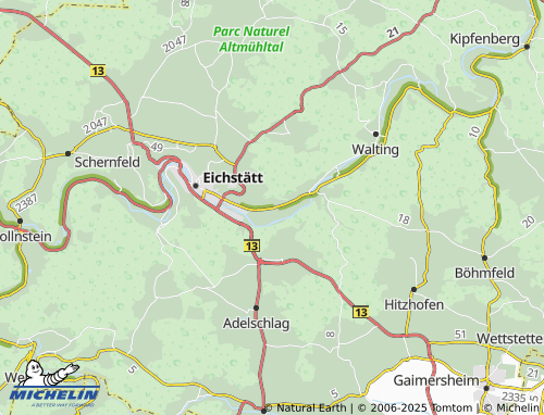 MICHELIN-Landkarte Landershofen - ViaMichelin