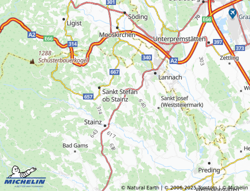 MICHELIN-Landkarte Rossegg - ViaMichelin