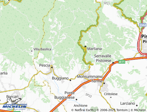 MICHELIN Cozzile map - ViaMichelin