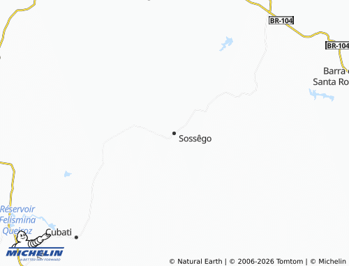 Mapa MICHELIN Sossêgo - ViaMichelin